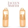 Jaclyn Smith Thick Gold Hoop Earrings, 1 Inch Image-2