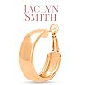 Jaclyn Smith Thick Gold Hoop Earrings, 1 Inch Image-3