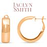 Jaclyn Smith Thick Gold Hoop Earrings, 1 Inch Image-4