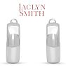Jaclyn Smith Thick Silver Hoop Earrings, 1 Inch Image-2