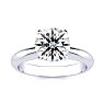 2 Carat Lab Grown Diamond Solitaire Ring In Sterling Silver Image-1