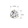 1 Carat Moissanite Martini Single Stud Earring In 14K Yellow Gold  Image-3