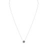 1 Carat Round Shape Lab Grown Diamond Solitaire Necklace In 14K White Gold Image-2