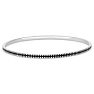 Estate Jewelry Sterling Silver Antiqued-Styled Bangle Bracelet Image-1