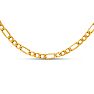 Estate Jewelry 3.2mm Figaro Link Chain In 10 Karat Yellow Gold, 22 Inches Image-1