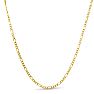 Estate Jewelry 3.2mm Figaro Link Chain In 10 Karat Yellow Gold, 22 Inches Image-2