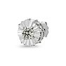 Estate Jewelry 2 Carat Diamond Plus-Styled Stud Earrings In 14 Karat White Gold Image-3