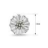 Estate Jewelry 2 Carat Diamond Plus-Styled Stud Earrings In 14 Karat White Gold Image-5