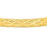 10 Karat Yellow Gold Flexible Diamond Cut Bangle Bracelet, 7 Inches Image-2