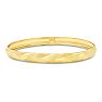 10 Karat Yellow Gold Flexible Diamond Cut Bangle Bracelet, 7 Inches Image-1