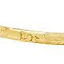 10 Karat Yellow Gold Flexible Diamond Cut Bangle Bracelet, 7 Inches Image-3