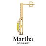 Martha Stewart 6 Carat Emerald Cut Fancy Yellow Lab Grown Diamond Drop Earrings In 14 Karat Yellow Gold Image-6