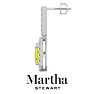 Martha Stewart 6 Carat Emerald Cut Fancy Yellow Lab Grown Diamond Drop Earrings In Sterling Silver Image-6