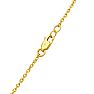 Estate Jewelry 8 1/2 Multi Color Lab Grown Diamond Necklace in 14K Yellow Gold, 16 Inches Image-4