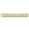 14 Karat Yellow Gold 1/4 Carat Bezel Set Diamond Eternity Band, H-I I1-I2, Ring Sizes 4 to 9 1/2 Image-1