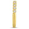 14 Karat Yellow Gold 1/4 Carat Bezel Set Diamond Eternity Band, H-I I1-I2, Ring Sizes 4 to 9 1/2 Image-5
