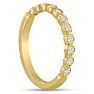 14 Karat Yellow Gold 1/4 Carat Bezel Set Diamond Eternity Band, H-I I1-I2, Ring Sizes 4 to 9 1/2 Image-6