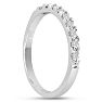1/4 Carat Diamond Wedding Band In 14 Karat White Gold Image-6