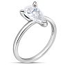 Estate Jewelry 1 3/4 Carat Natural Diamond Pear Shape Solitaire Engagement Ring In Sterling Silver, Size 7 Image-2
