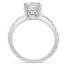 Estate Jewelry 1 3/4 Carat Natural Diamond Engagement Ring In 14K White Gold, Size 6 Image-3