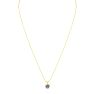 1 Carat Round Shape Lab Grown Diamond Solitaire Necklace In 14K Yellow Gold Image-3