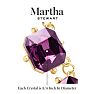 Martha Stewart Cushion Crystal Statement Necklace, Purple Image-3
