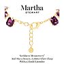 Martha Stewart Cushion Crystal Statement Necklace, Purple Image-4