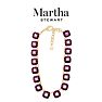 Martha Stewart Cushion Crystal Statement Necklace, Purple Image-5