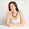 Martha Stewart Cushion Crystal Statement Necklace, Purple Image-7