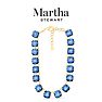 Martha Stewart Cushion Crystal Statement Necklace, Blue Image-5