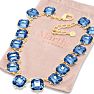 Martha Stewart Cushion Crystal Statement Necklace, Blue Image-6