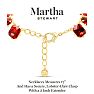 Martha Stewart Cushion Crystal Statement Necklace, Red Image-4