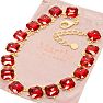 Martha Stewart Cushion Crystal Statement Necklace, Red Image-6