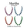 Martha Stewart Cushion Crystal Statement Necklace, Green Image-2
