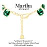 Martha Stewart Cushion Crystal Statement Necklace, Green Image-4