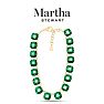 Martha Stewart Cushion Crystal Statement Necklace, Green Image-5
