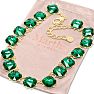 Martha Stewart Cushion Crystal Statement Necklace, Green Image-6