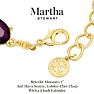 Martha Stewart Oval Crystal Statement Bracelet, Purple Image-4