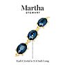 Martha Stewart Oval Crystal Statement Bracelet, Blue Image-3