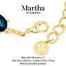 Martha Stewart Oval Crystal Statement Bracelet, Blue Image-4