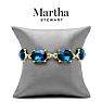 Martha Stewart Oval Crystal Statement Bracelet, Blue Image-5