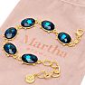 Martha Stewart Oval Crystal Statement Bracelet, Blue Image-6