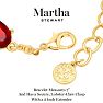 Martha Stewart Oval Crystal Statement Bracelet, Red Image-4