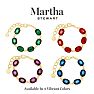 Martha Stewart Oval Crystal Statement Bracelet, Green Image-2