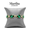 Martha Stewart Oval Crystal Statement Bracelet, Green Image-5