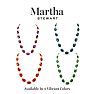 Martha Stewart Oval Crystal Statement Necklace, Purple Image-2