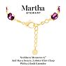 Martha Stewart Oval Crystal Statement Necklace, Purple Image-4