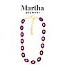 Martha Stewart Oval Crystal Statement Necklace, Purple Image-5