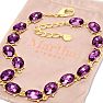 Martha Stewart Oval Crystal Statement Necklace, Purple Image-6