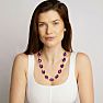 Martha Stewart Oval Crystal Statement Necklace, Purple Image-7